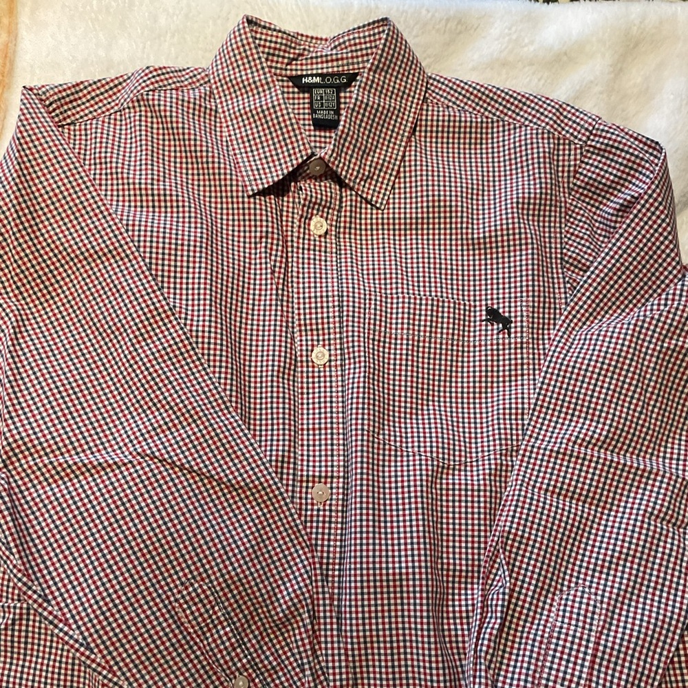 Boys Red Checkered Shirt
